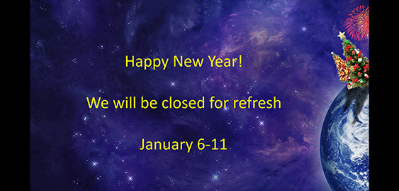 Closed Jan 6-11